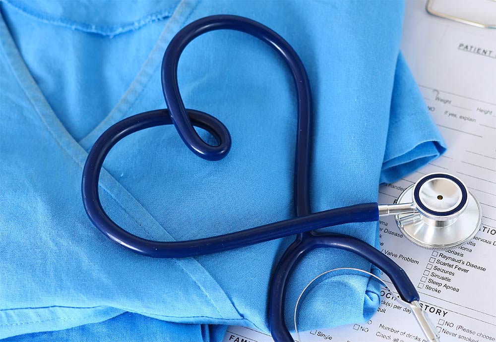 Stethoscope in Heart Shape Stethoscope in Heart Shape